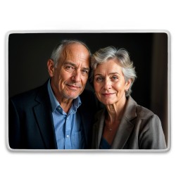 Zdjęcia podwójne na porcelanie prostokątnej