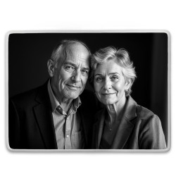 Zdjęcia podwójne na porcelanie prostokątnej