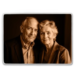 Zdjęcia podwójne na porcelanie prostokątnej